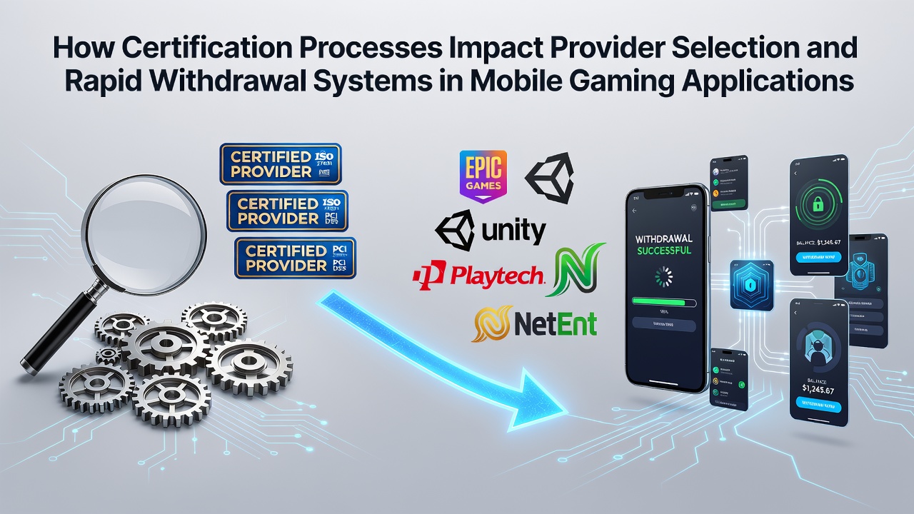 Zertifizierungsprozesse beeinflussen Providerauswahl und Auszahlungsgeschwindigkeit in mobilen Spielen