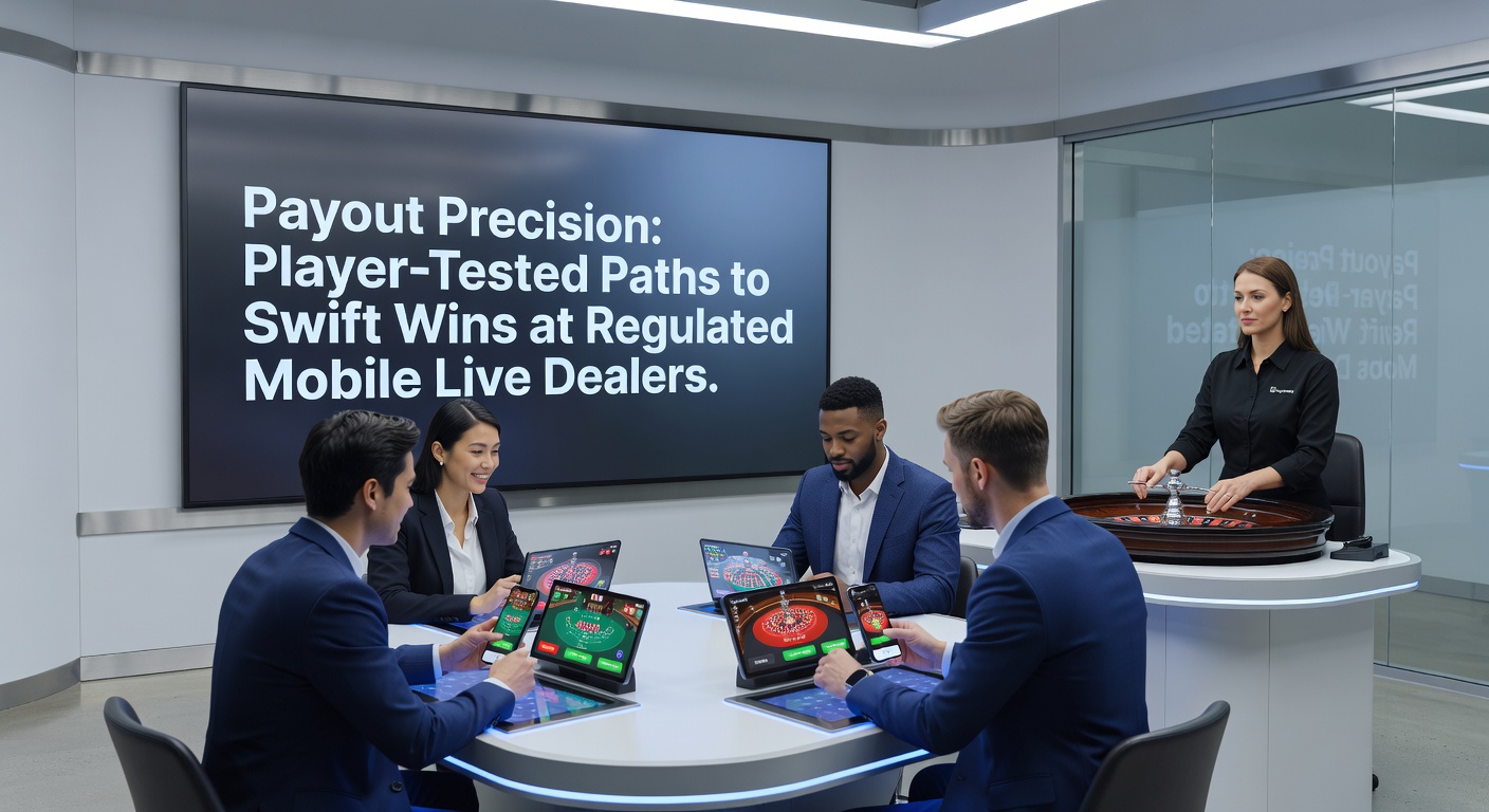 Grafik mit Zeitachse von Auszahlungsprozessen in mobilen Live-Casinos, inklusive Provider-Logos und Regulierungs-Siegeln