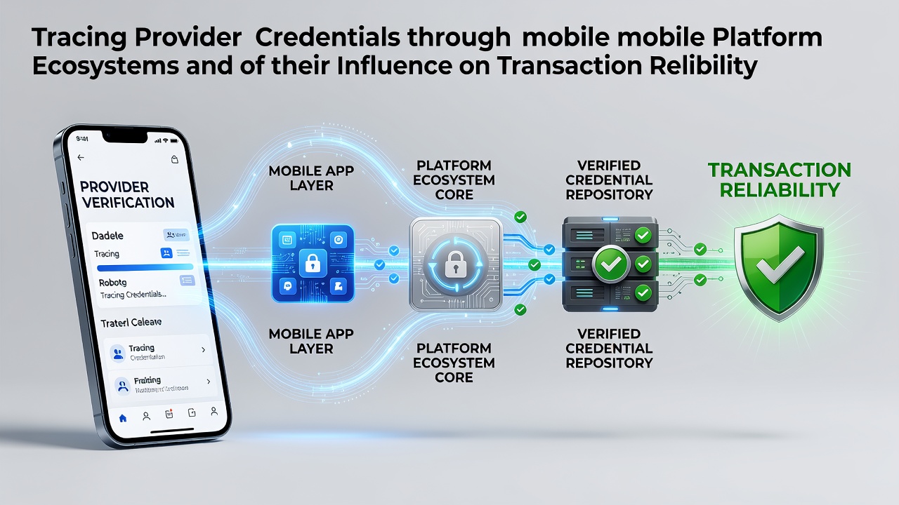 Übersicht über mobile Plattformökosysteme mit Fokus auf Provider-Credentials und Transaktionsflüsse